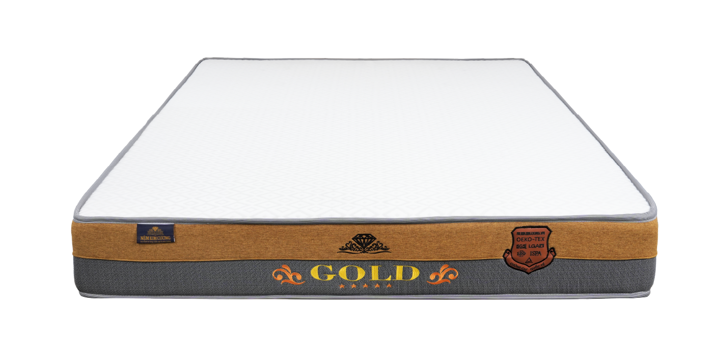 Nệm lò xo túi cao su Gold 2 viền
