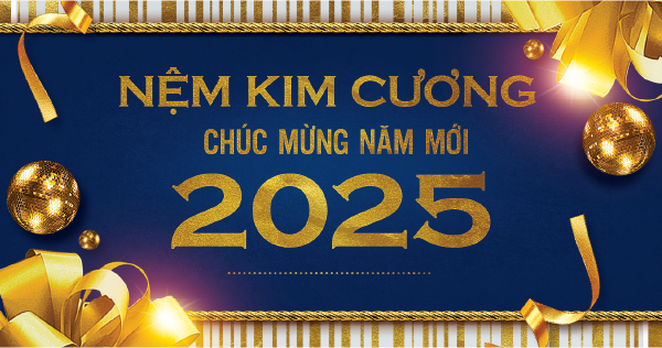 NỆM KIM CƯƠNG CHÚC MỪNG NĂM MỚI 2025