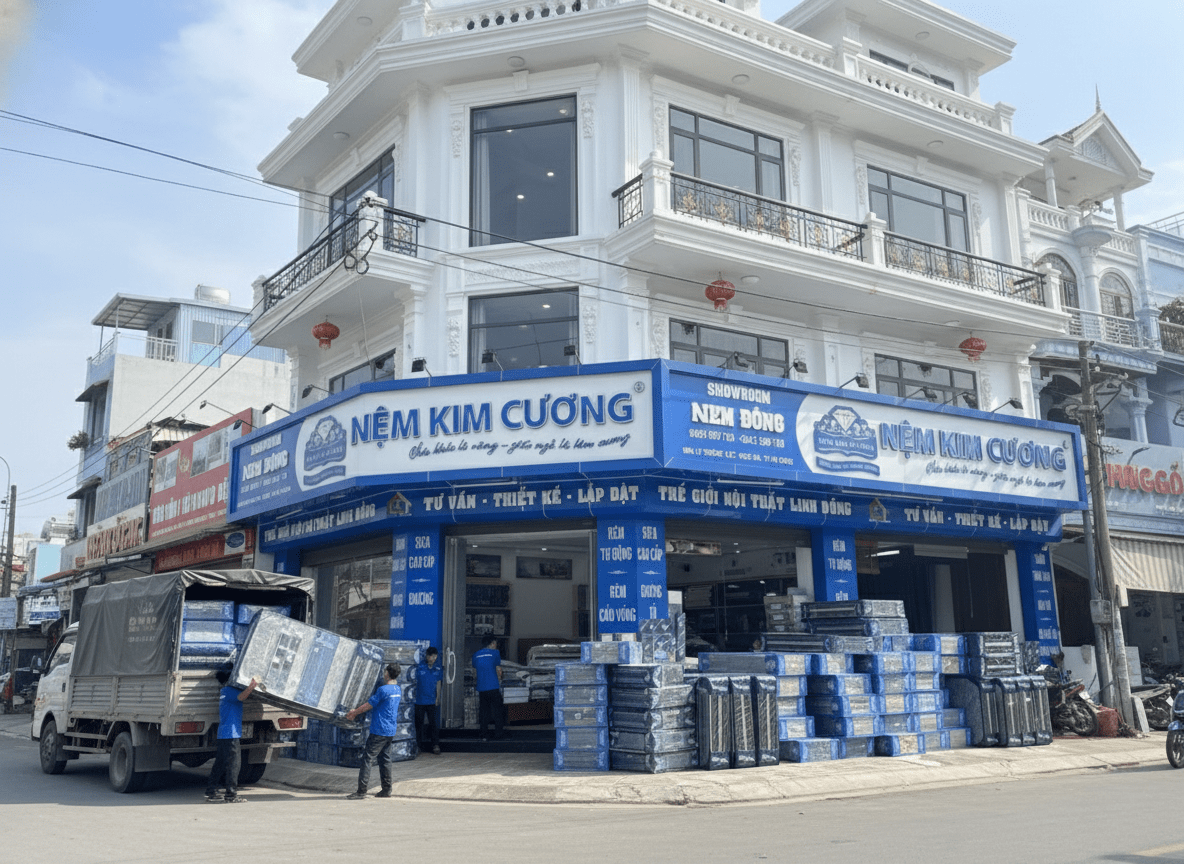 Hệ Thống Đại Lý Nệm Kim Cương Chính Hãng Miền Trung: Địa Chỉ & Ưu Đãi Mới Nhất