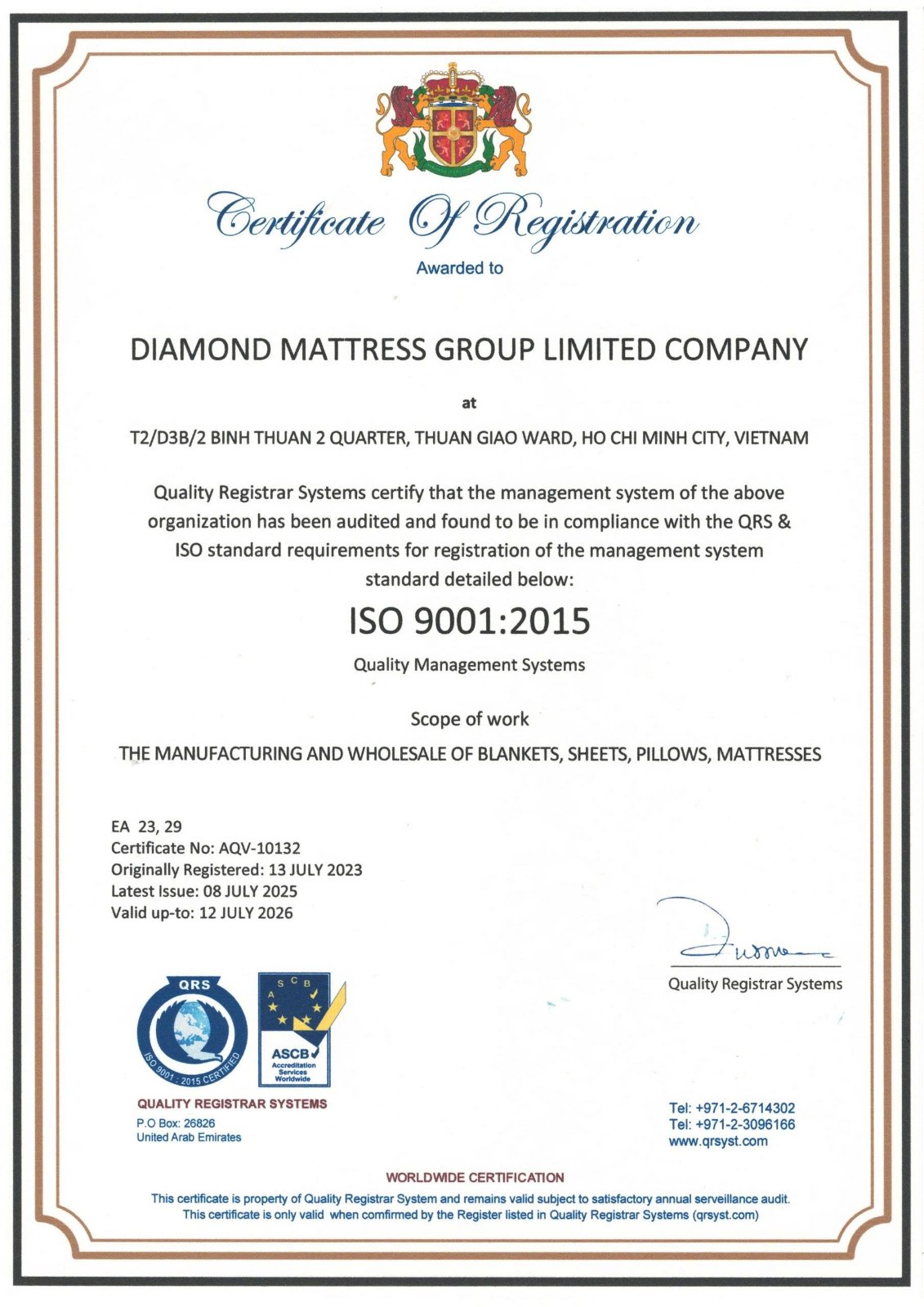 QRS Organization – From United Arab Emirates