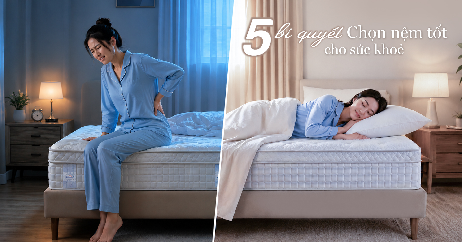 5 bí quyết chọn nệm tốt cho sức khỏe 